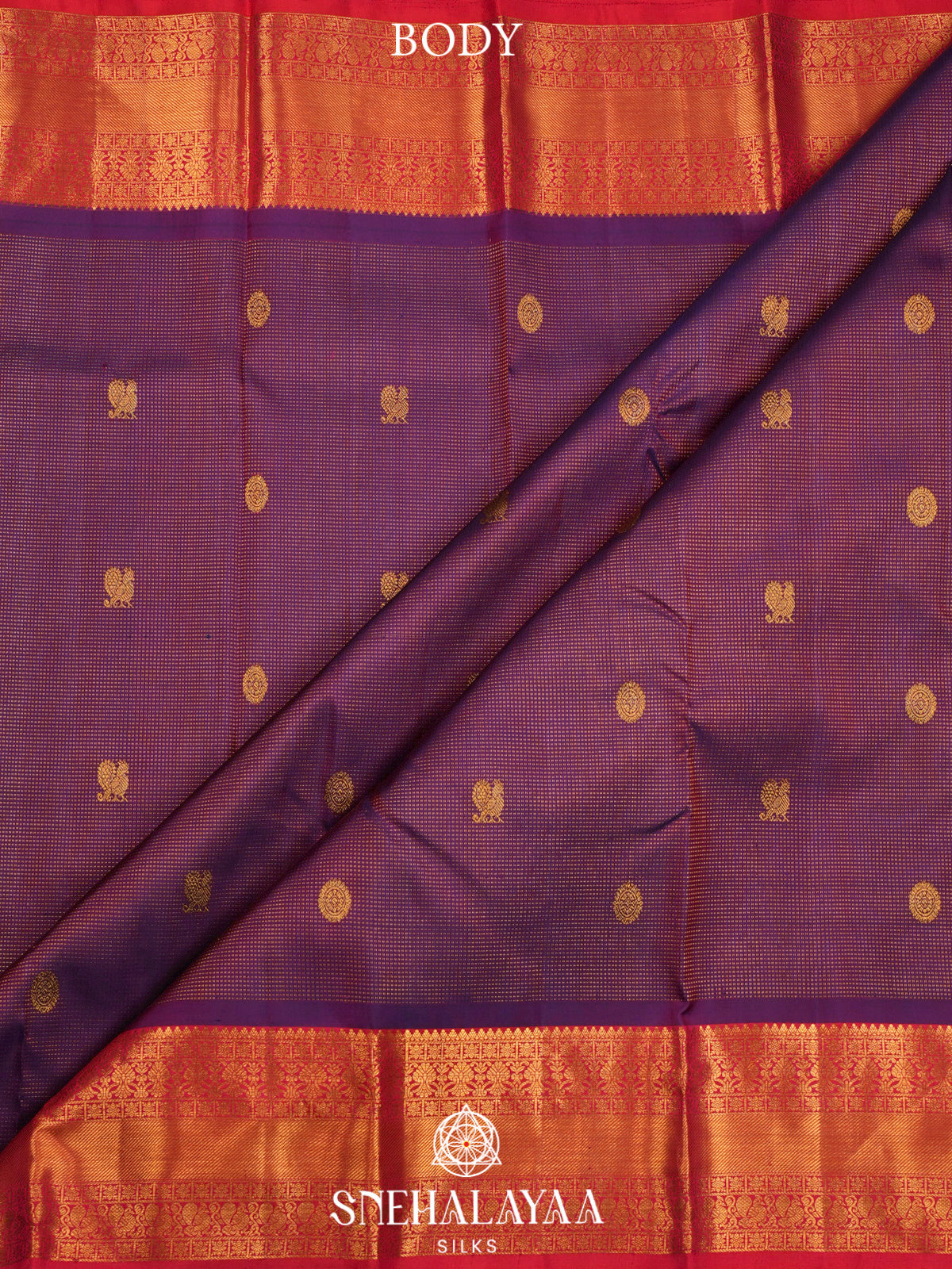 Purple Kanjivaram Silk Saree