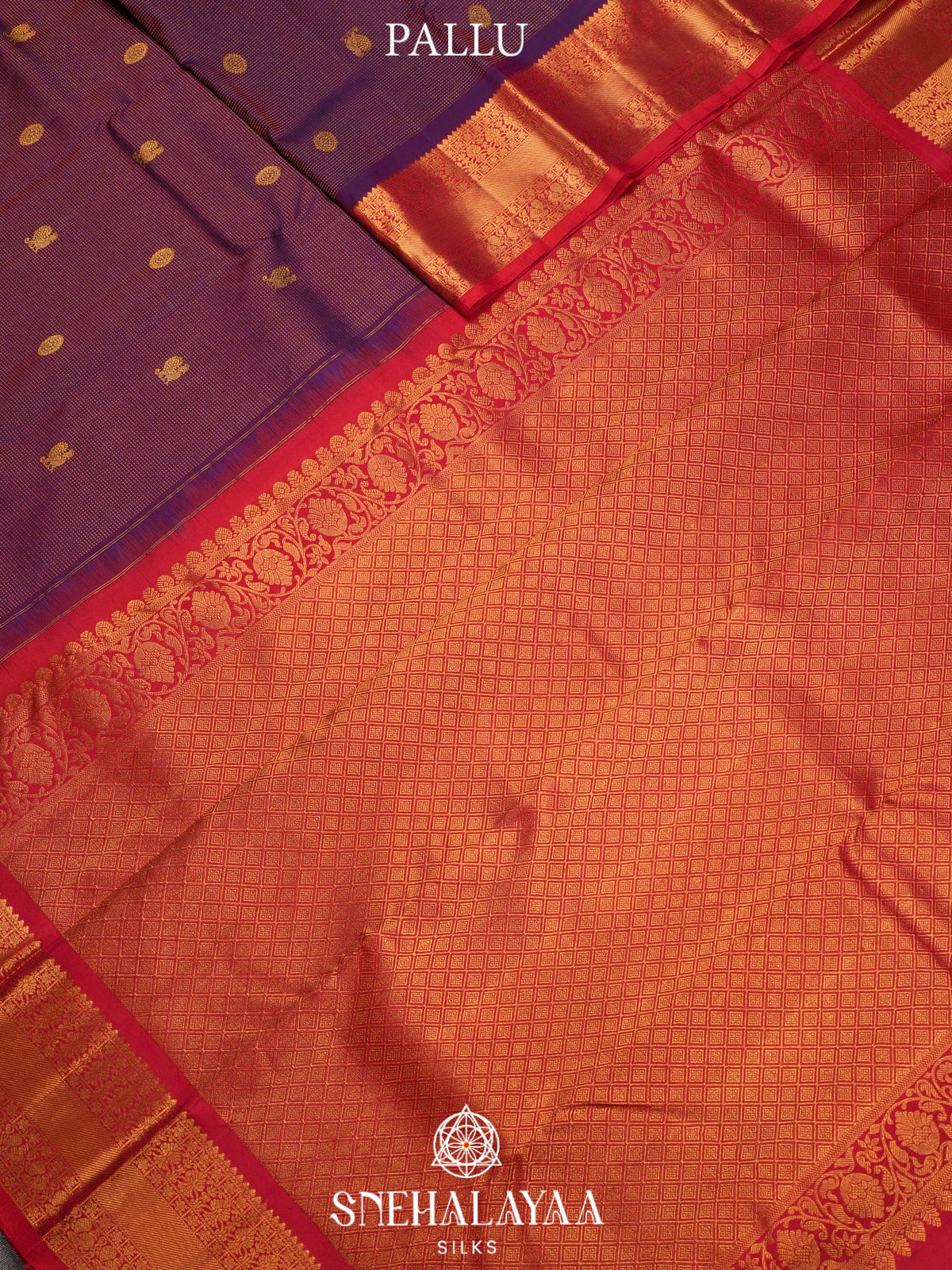 Purple Kanjivaram Silk Saree