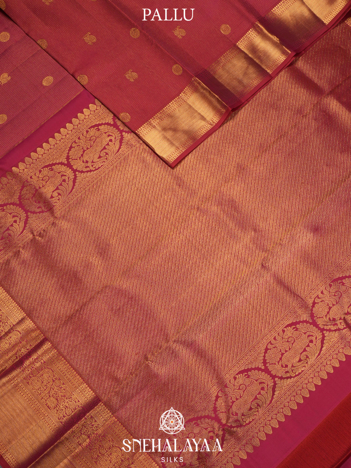 Maroon Kanjivaram Silk Saree