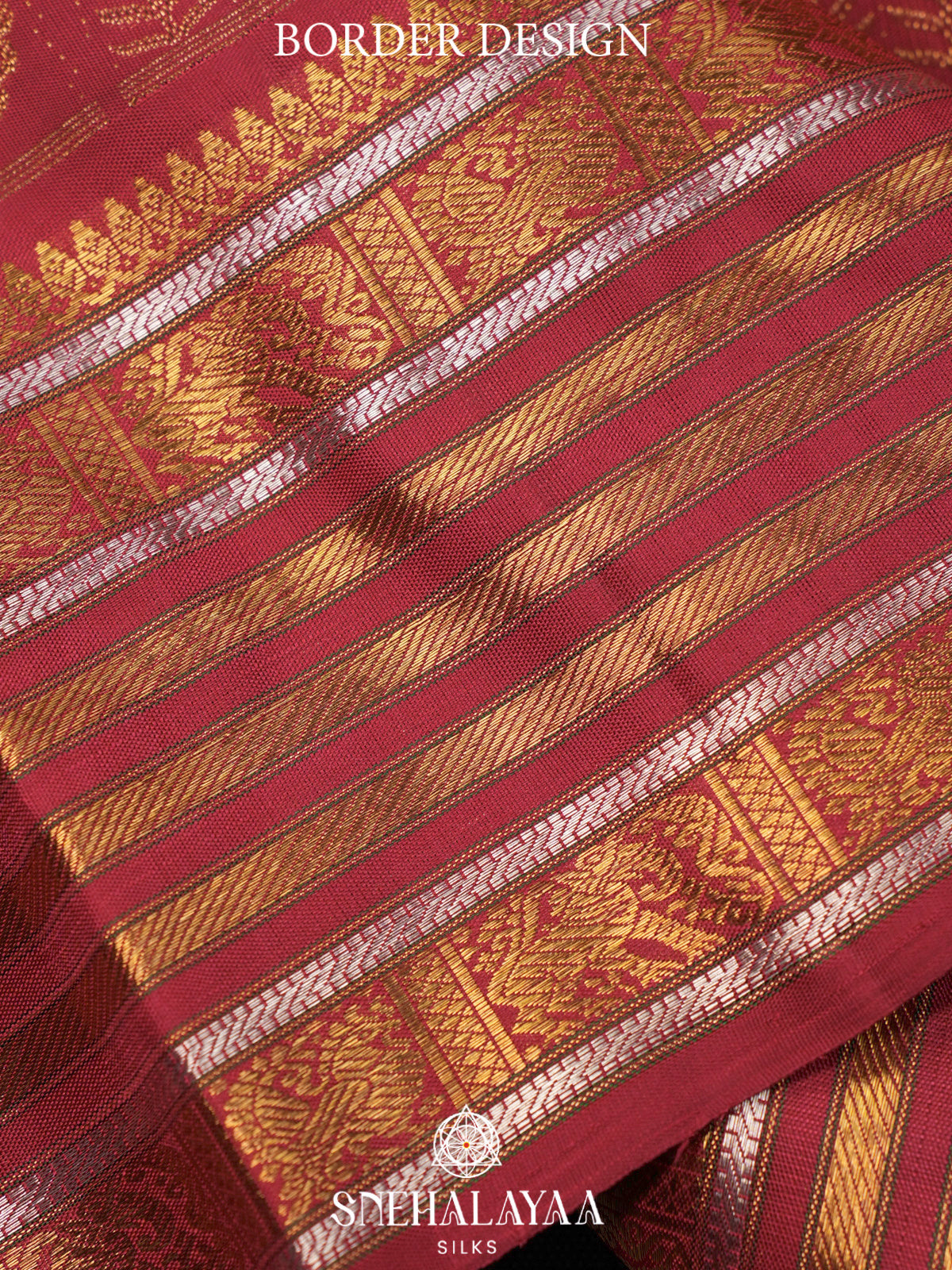 Maroon Kanjivaram Silk Saree