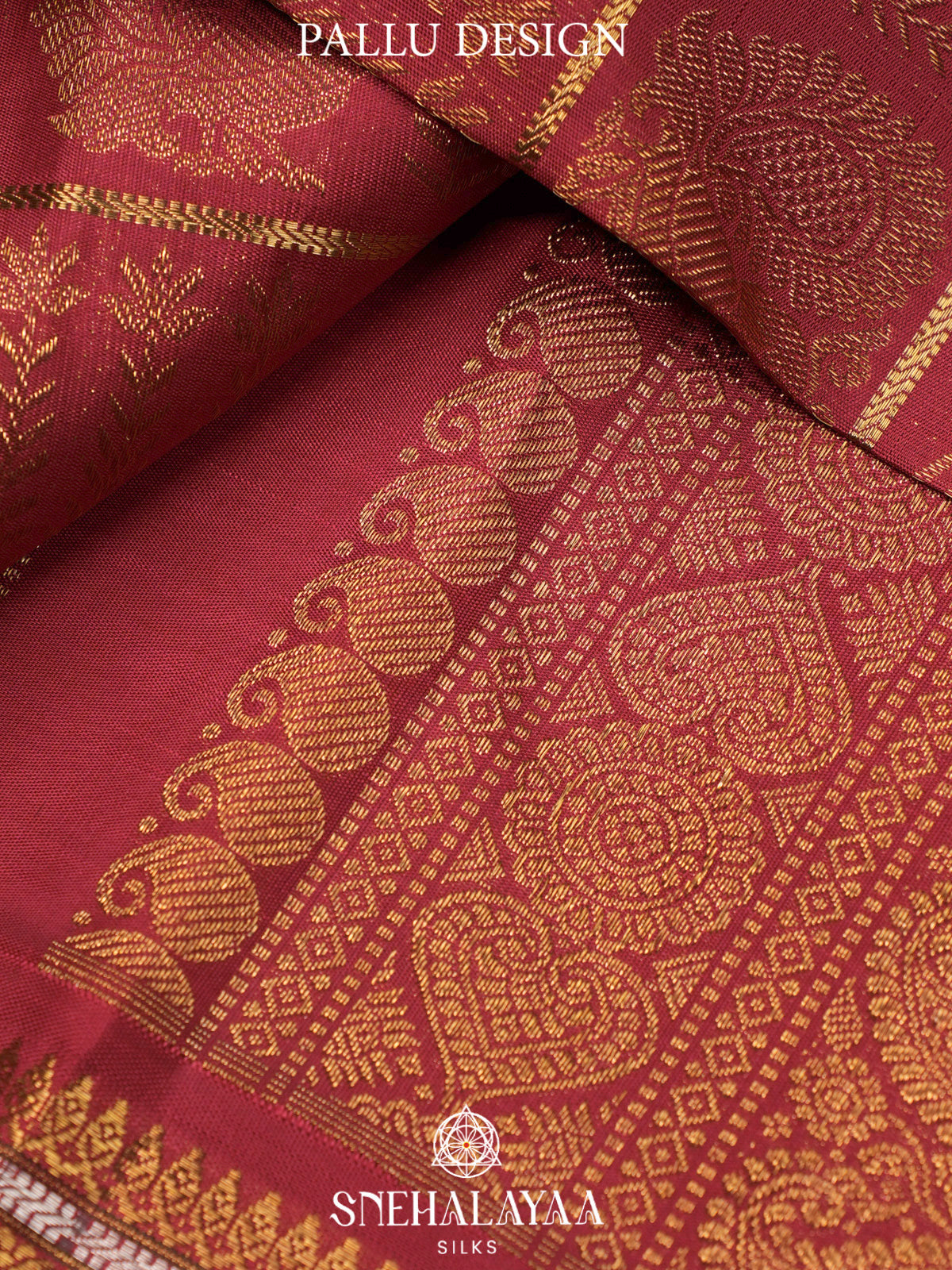 Maroon Kanjivaram Silk Saree