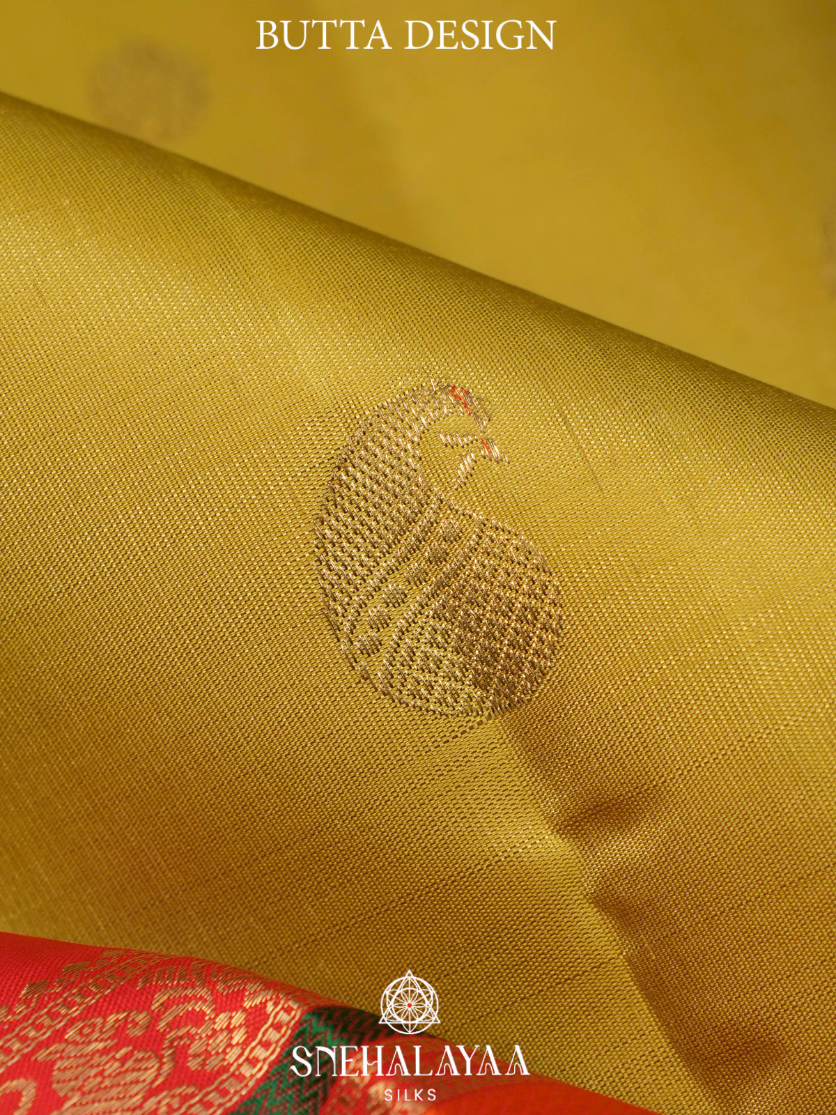Lemon Yellow Kanjivaram Silk Saree
