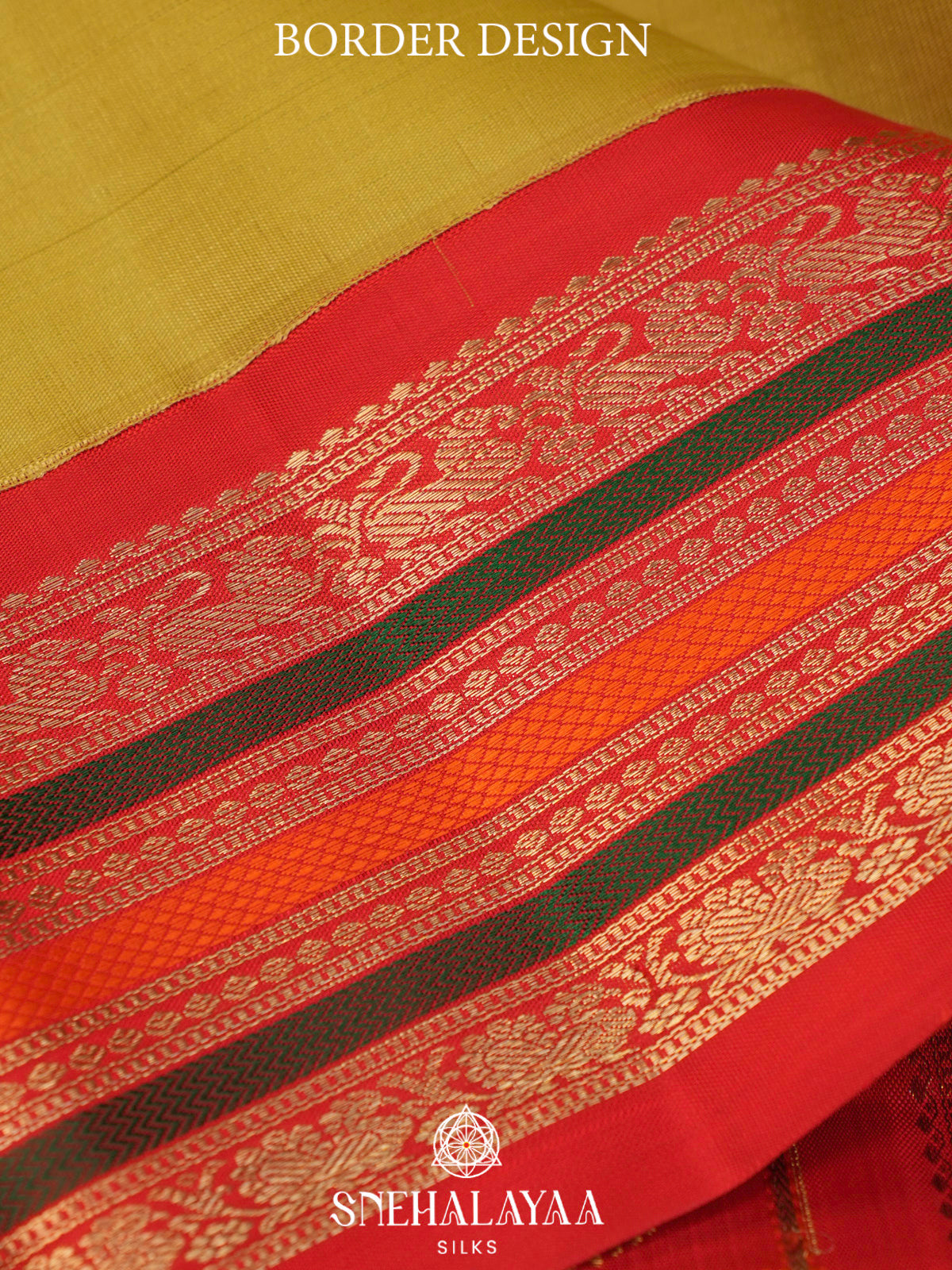 Lemon Yellow Kanjivaram Silk Saree