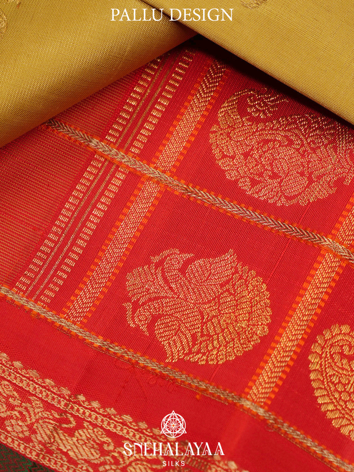 Lemon Yellow Kanjivaram Silk Saree