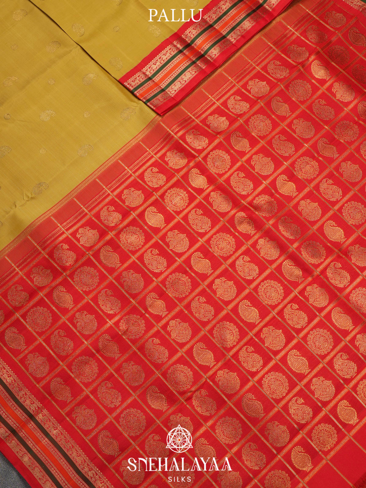 Lemon Yellow Kanjivaram Silk Saree
