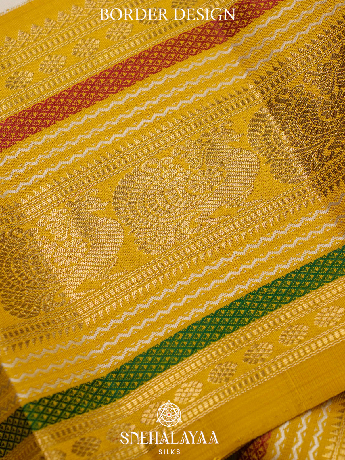 Cream Kanjivaram Silk Saree