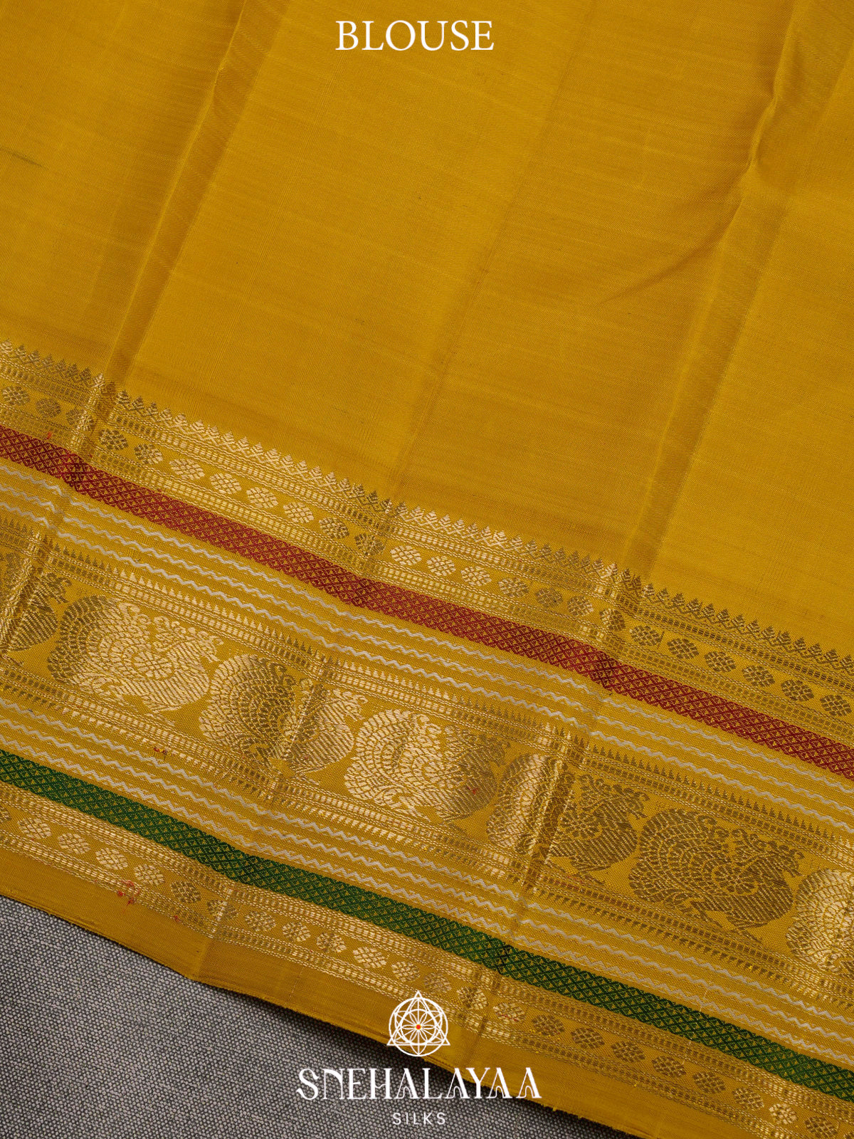 Cream Kanjivaram Silk Saree