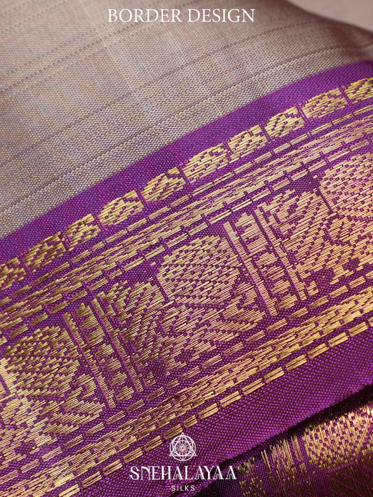Grey Kanjivaram Silk Saree