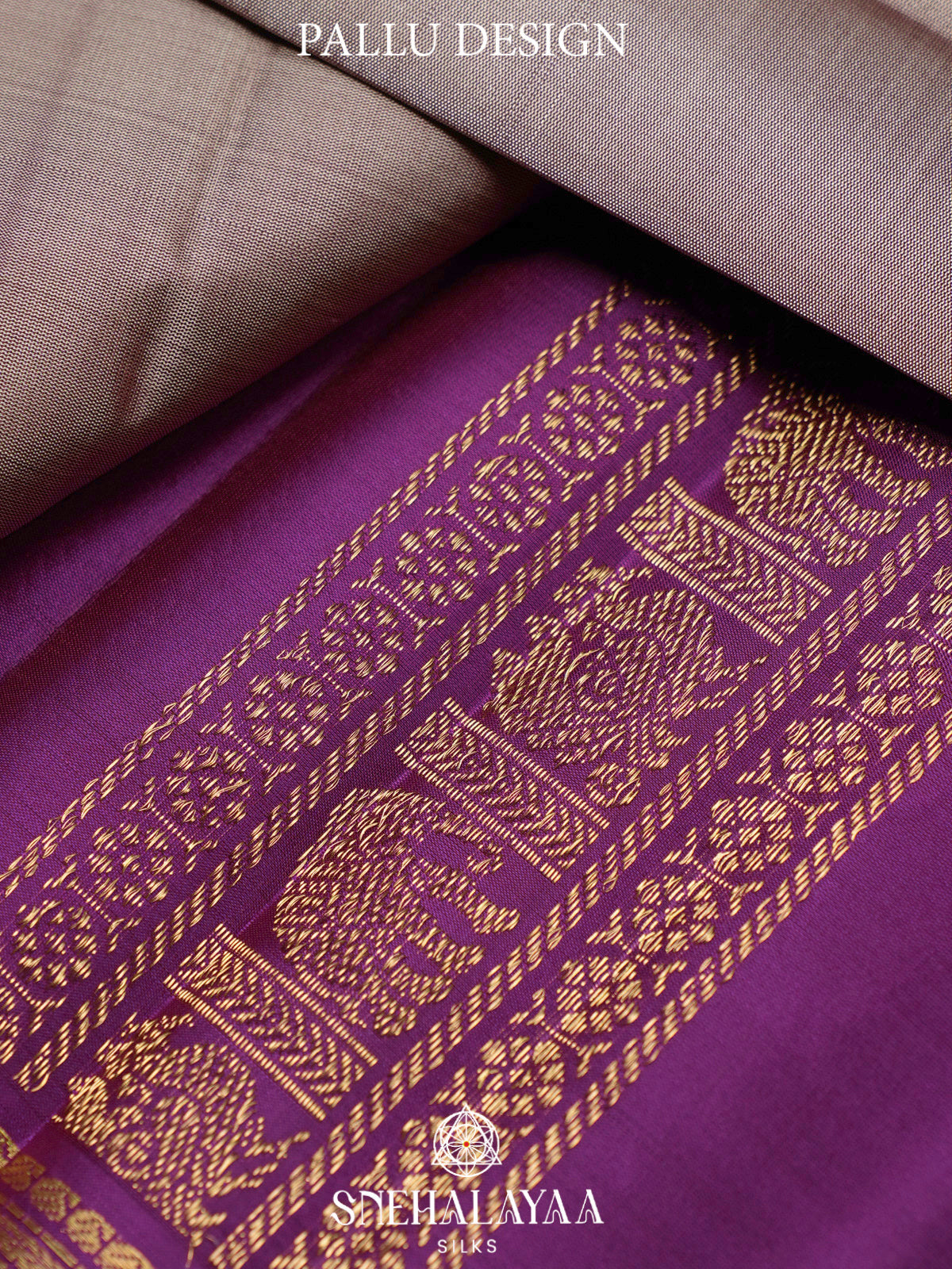 Grey Kanjivaram Silk Saree
