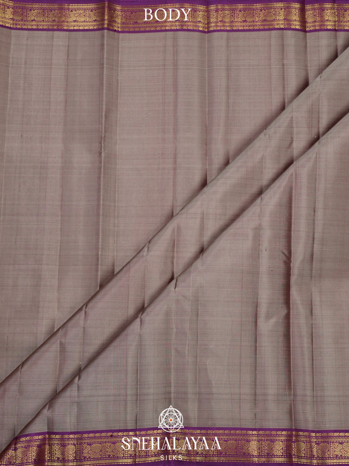 Grey Kanjivaram Silk Saree