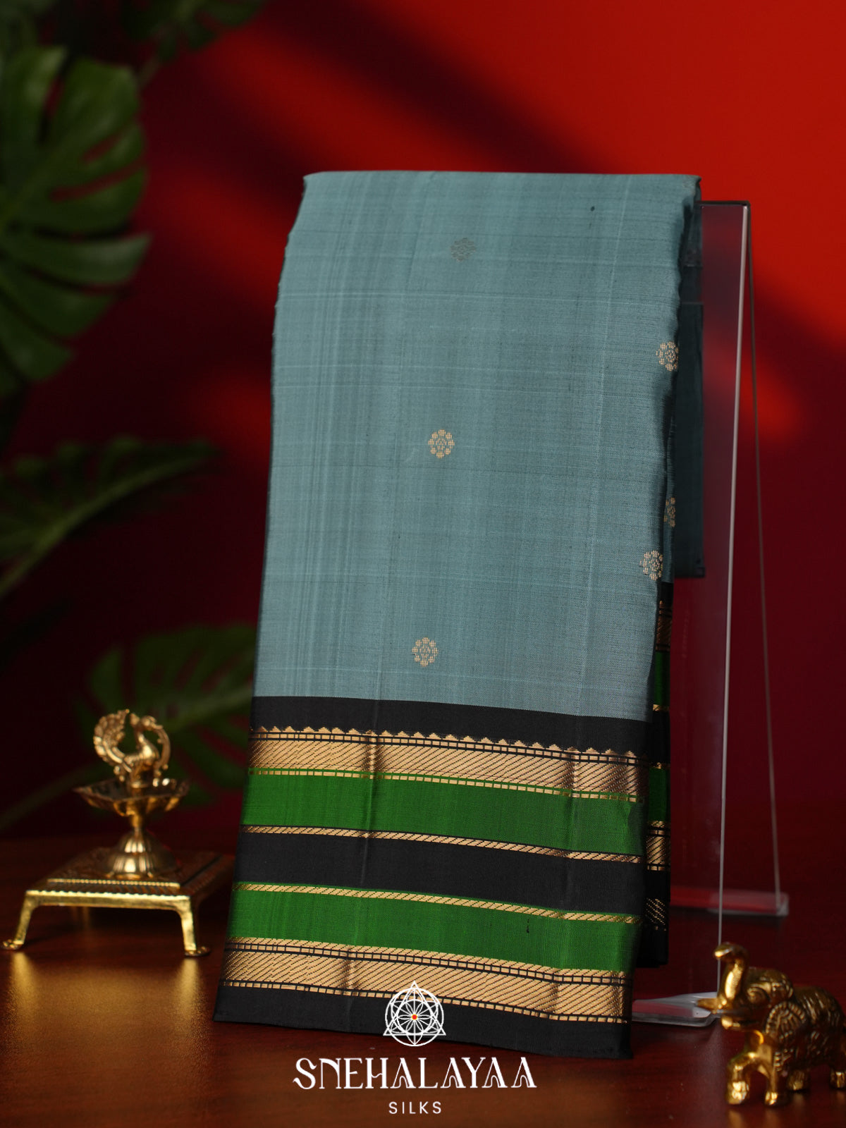 Blue Kanjivaram Silk Saree