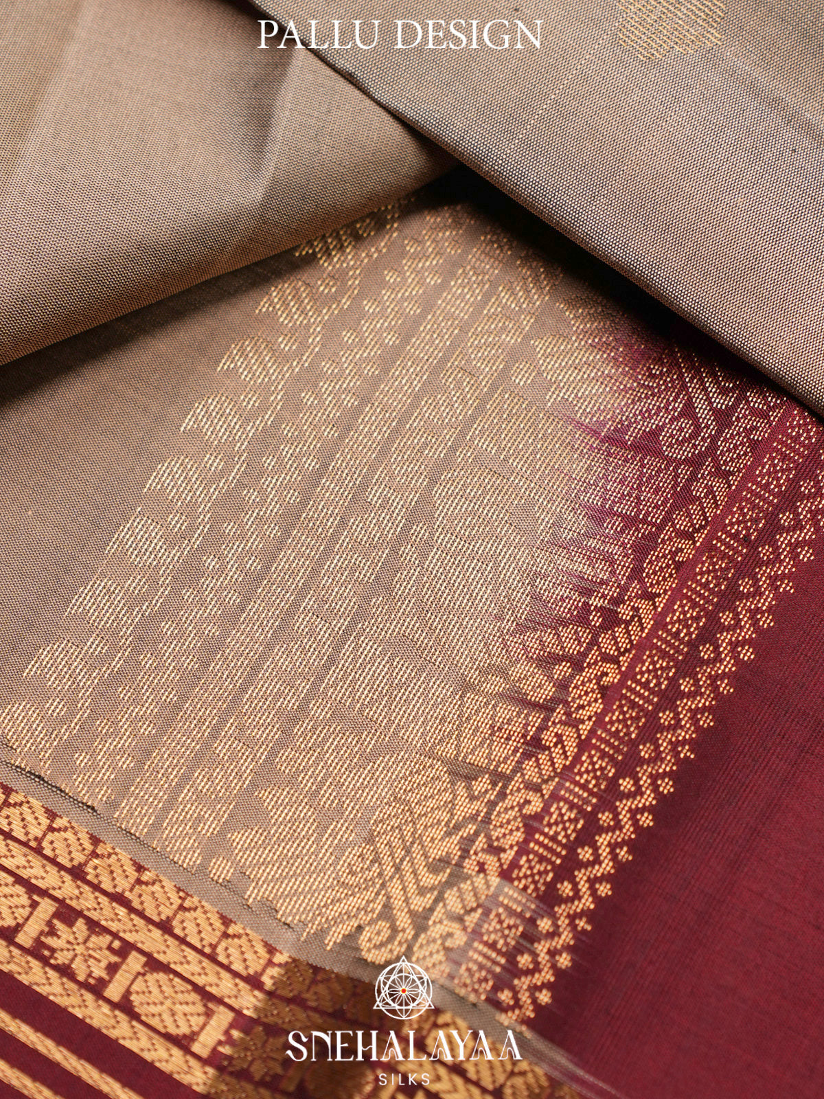 Beige Kanjivaram Silk Saree
