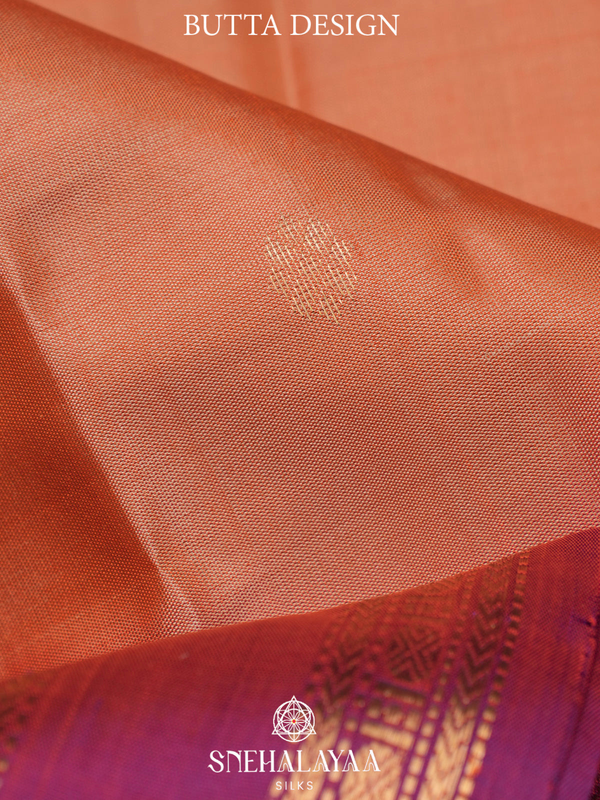 Peach Kanjivaram Silk Saree