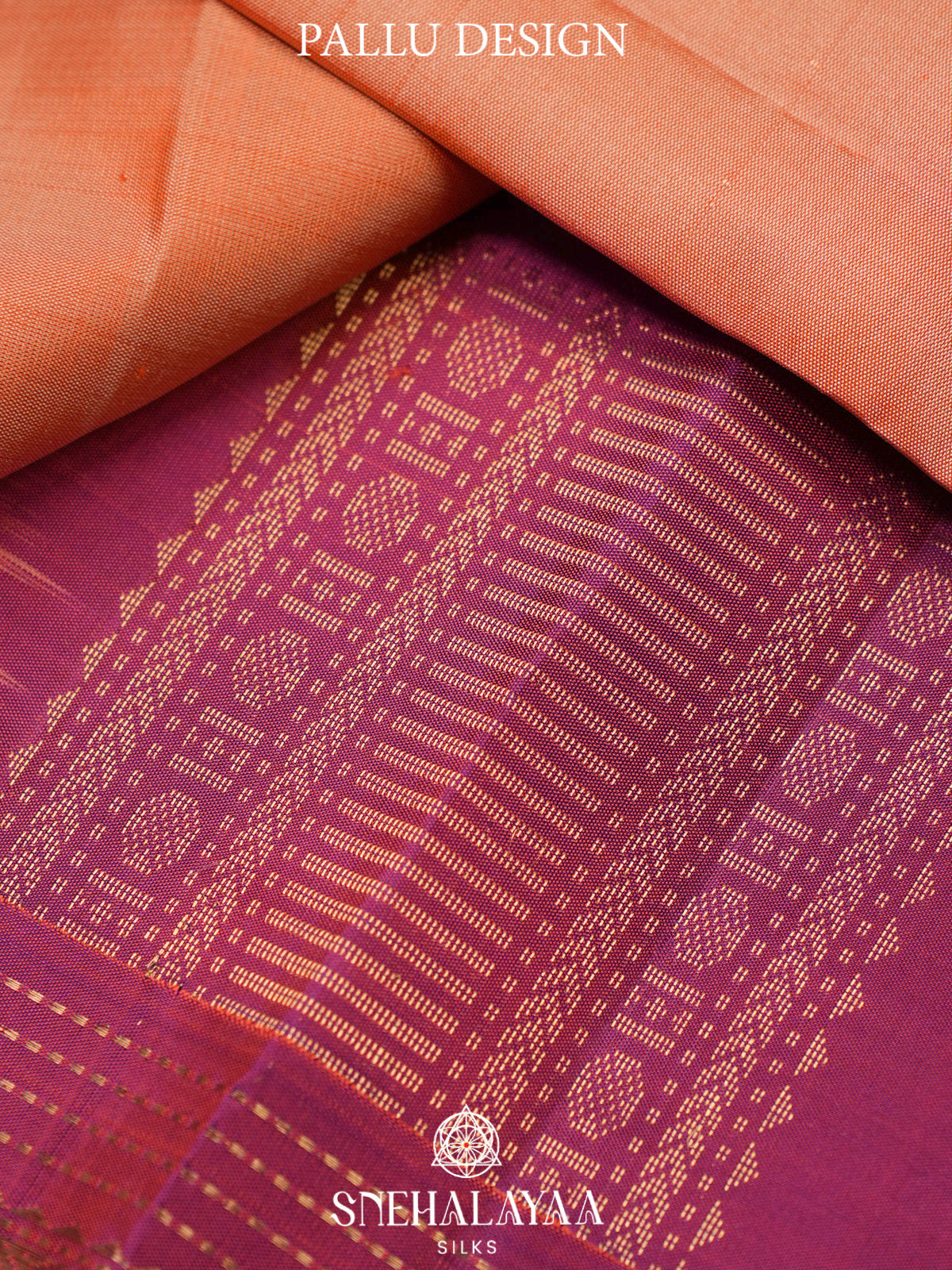 Peach Kanjivaram Silk Saree