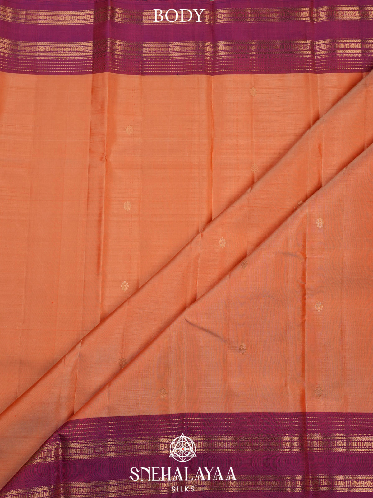 Peach Kanjivaram Silk Saree