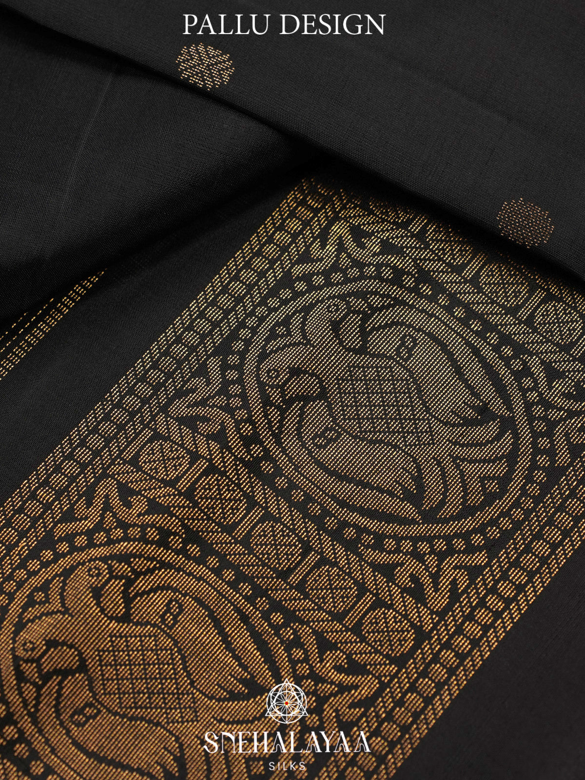 Black Kanjivaram Silk Saree