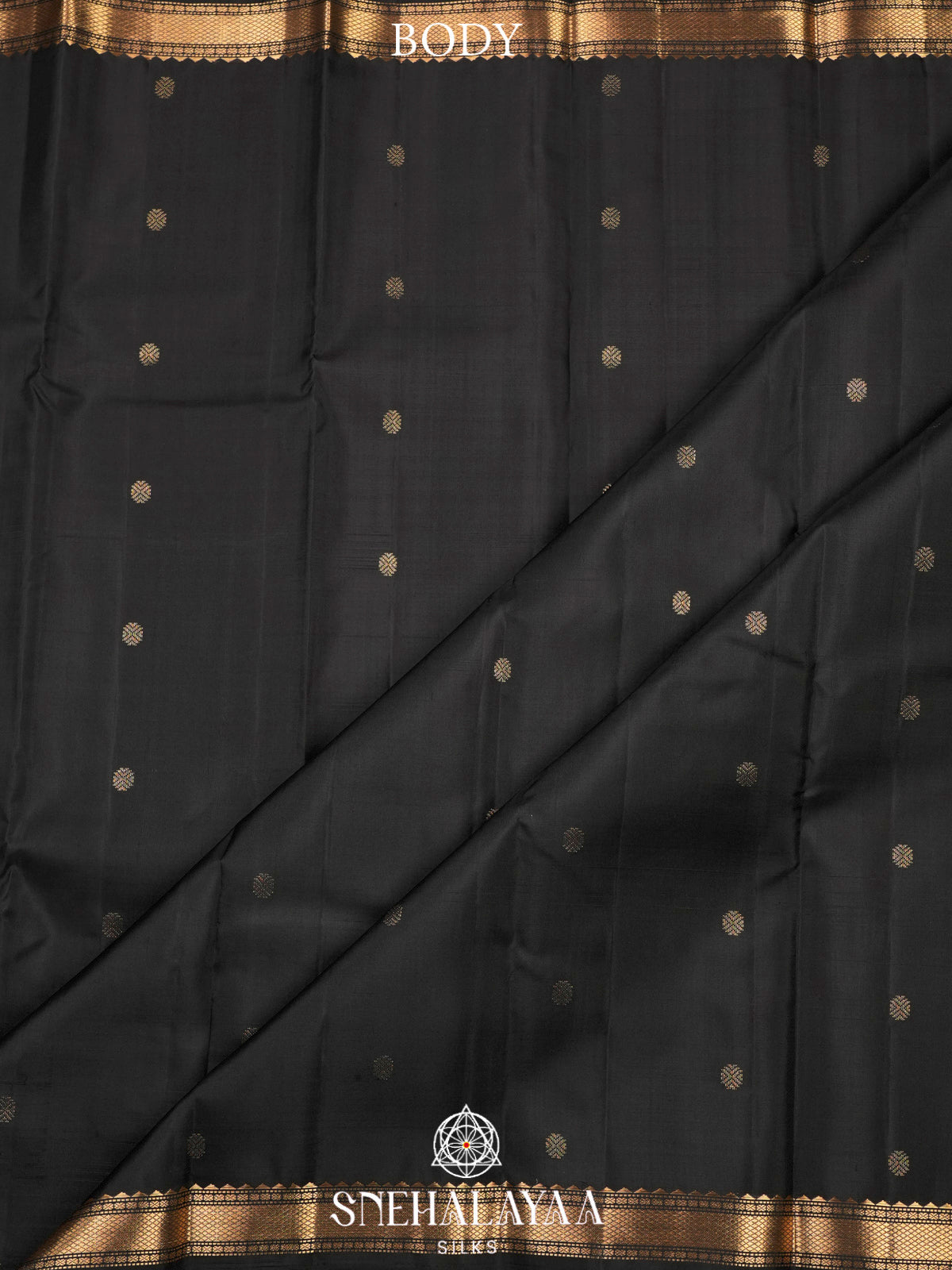 Black Kanjivaram Silk Saree