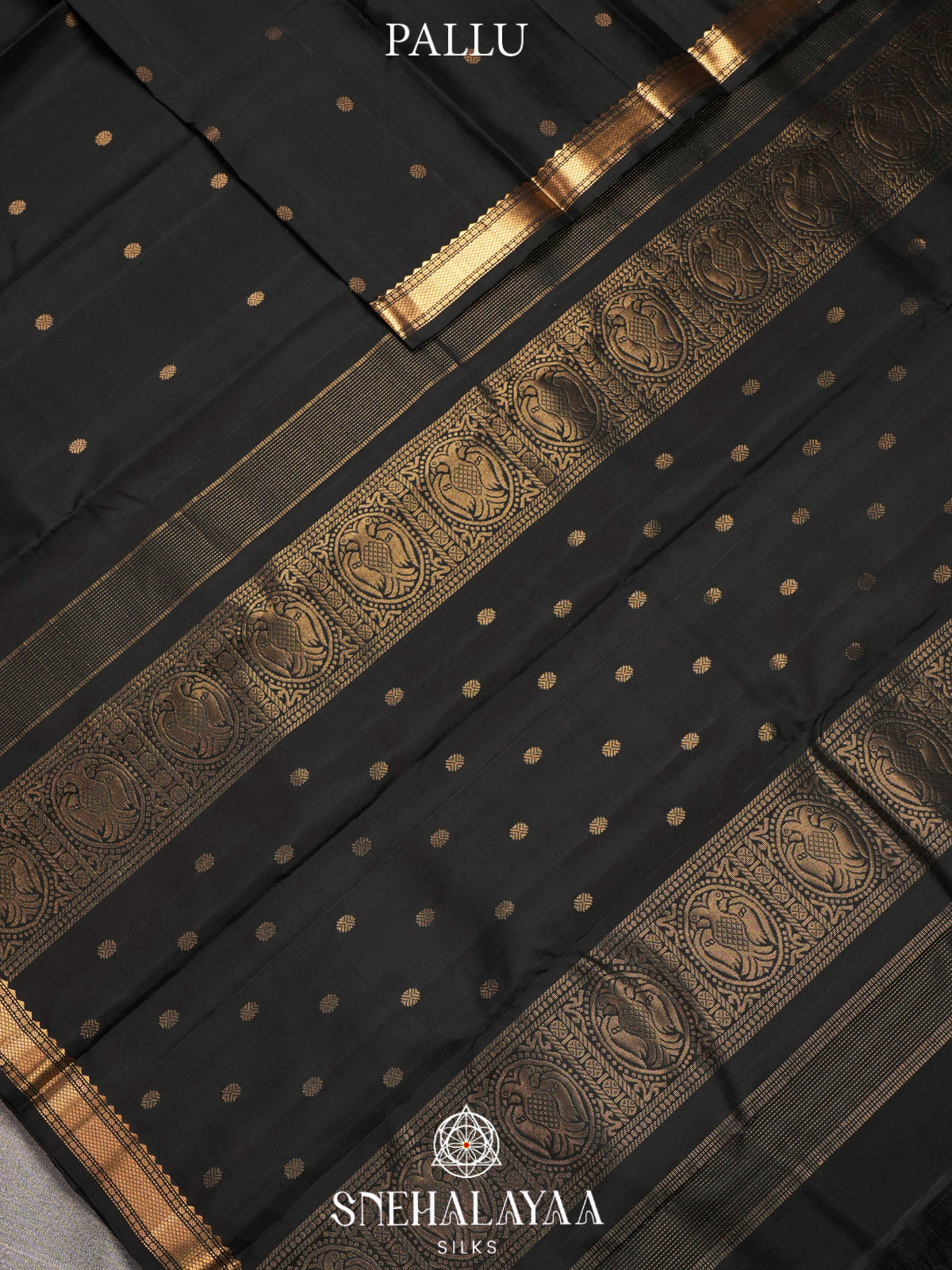 Black Kanjivaram Silk Saree