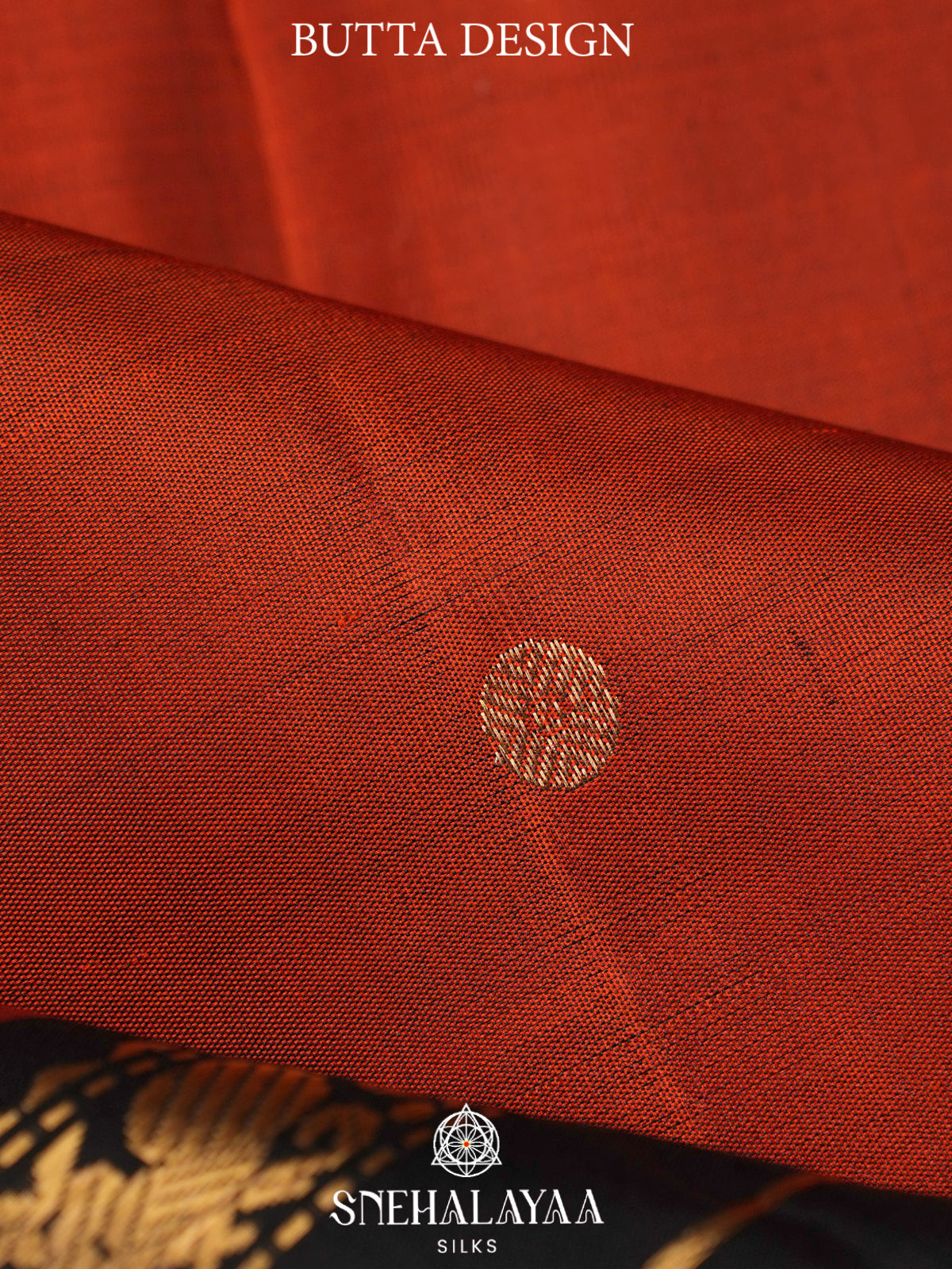 Rust Orange Kanjivaram Silk Saree