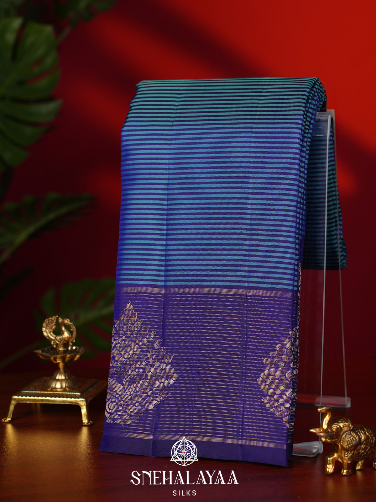 Blue Kanjivaram Silk Saree