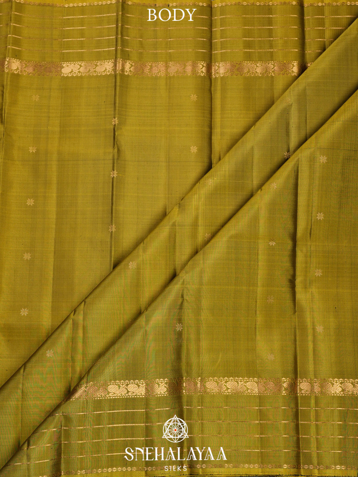 Mehandi Green Kanjivaram Silk Saree
