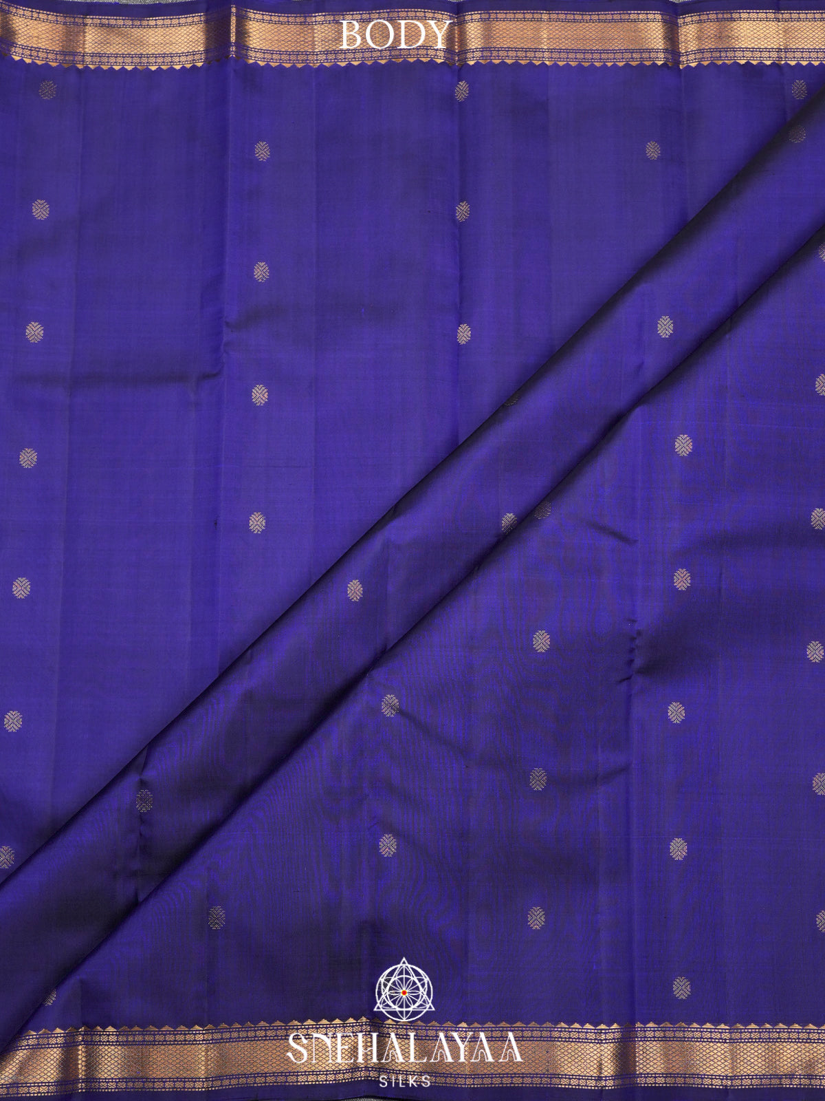 Navy Blue Kanjivaram Silk Saree