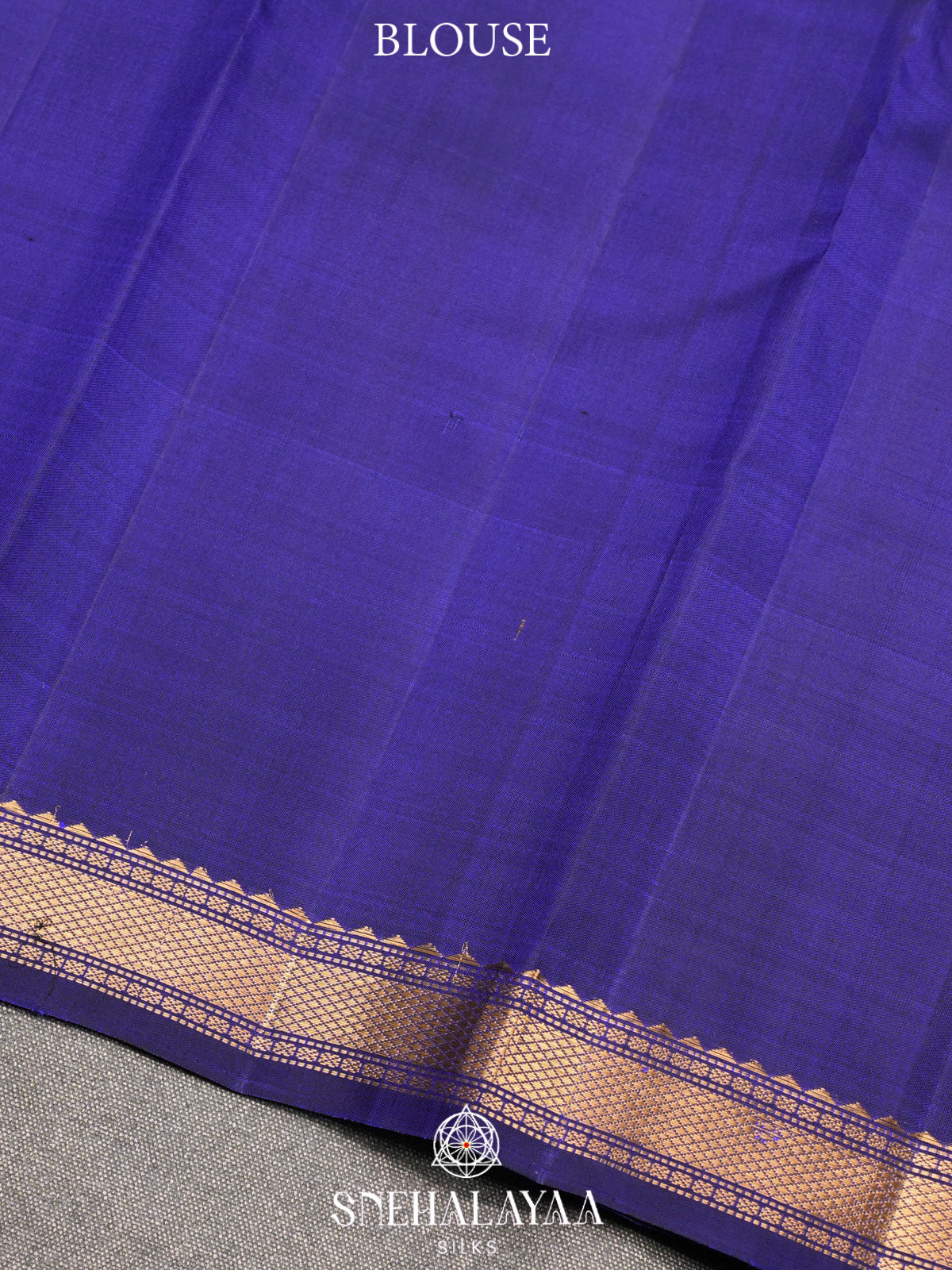 Navy Blue Kanjivaram Silk Saree