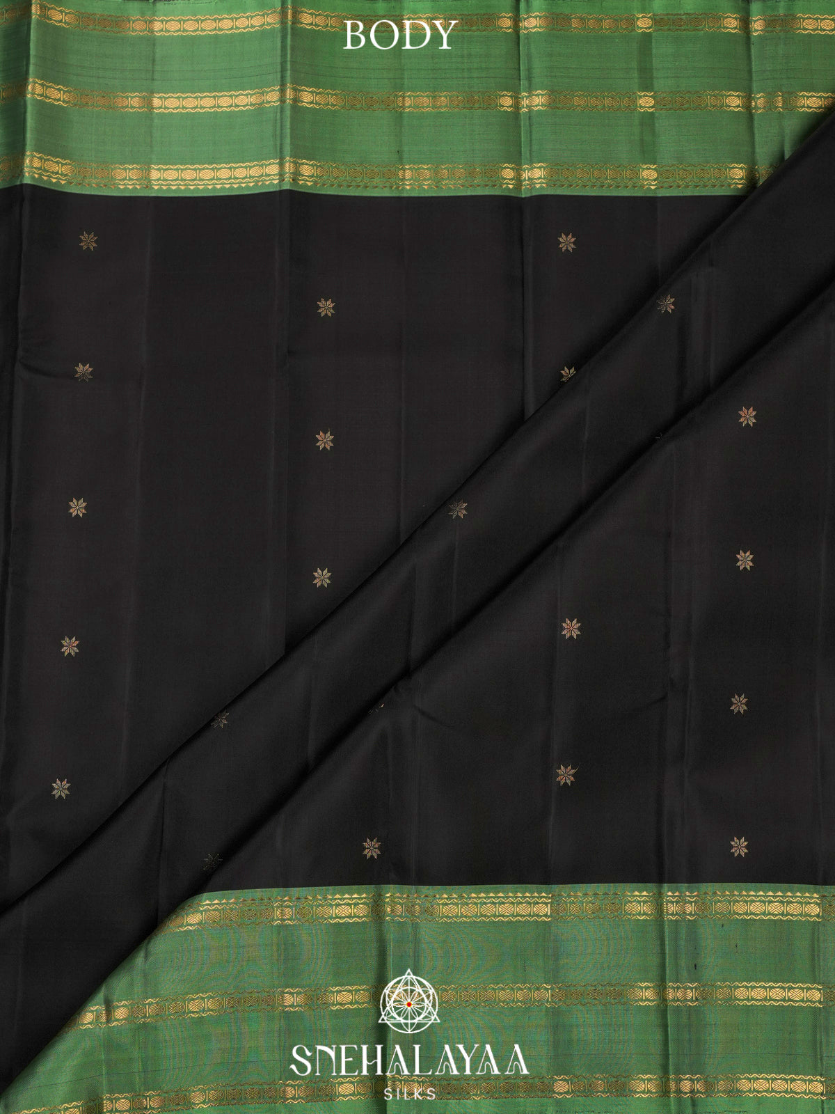 Black Kanjivaram Silk Saree