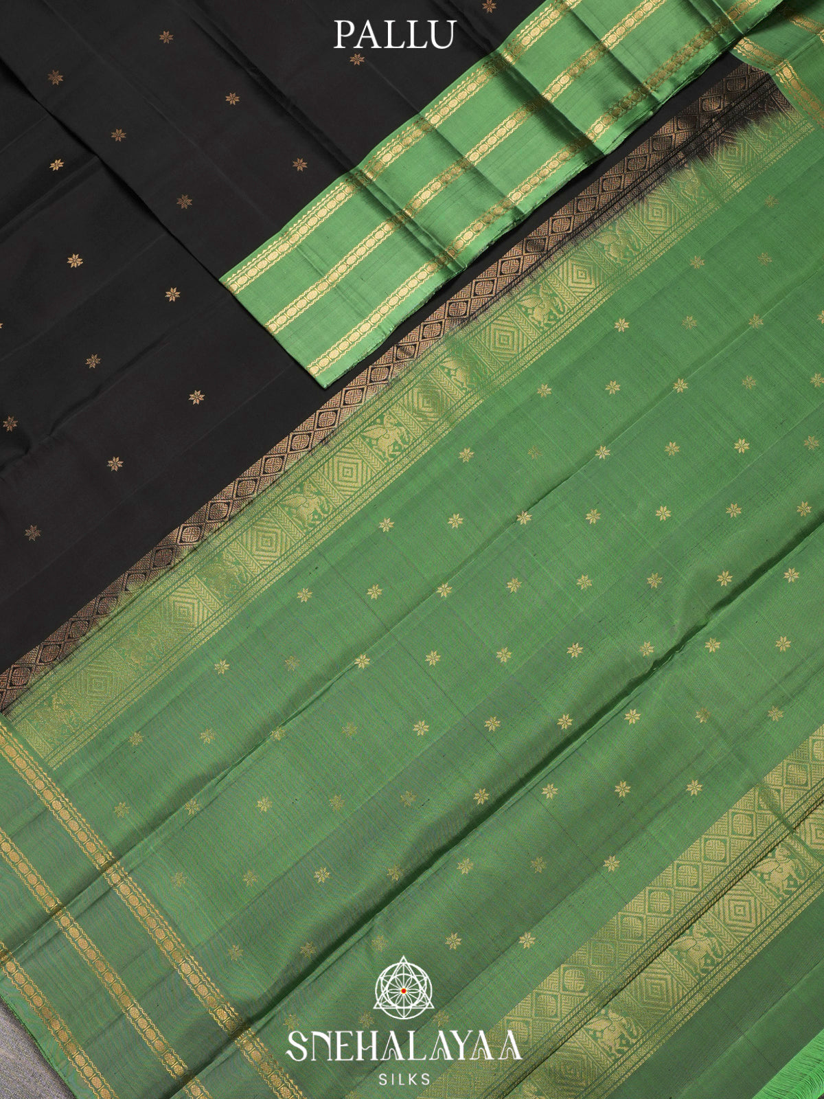 Black Kanjivaram Silk Saree