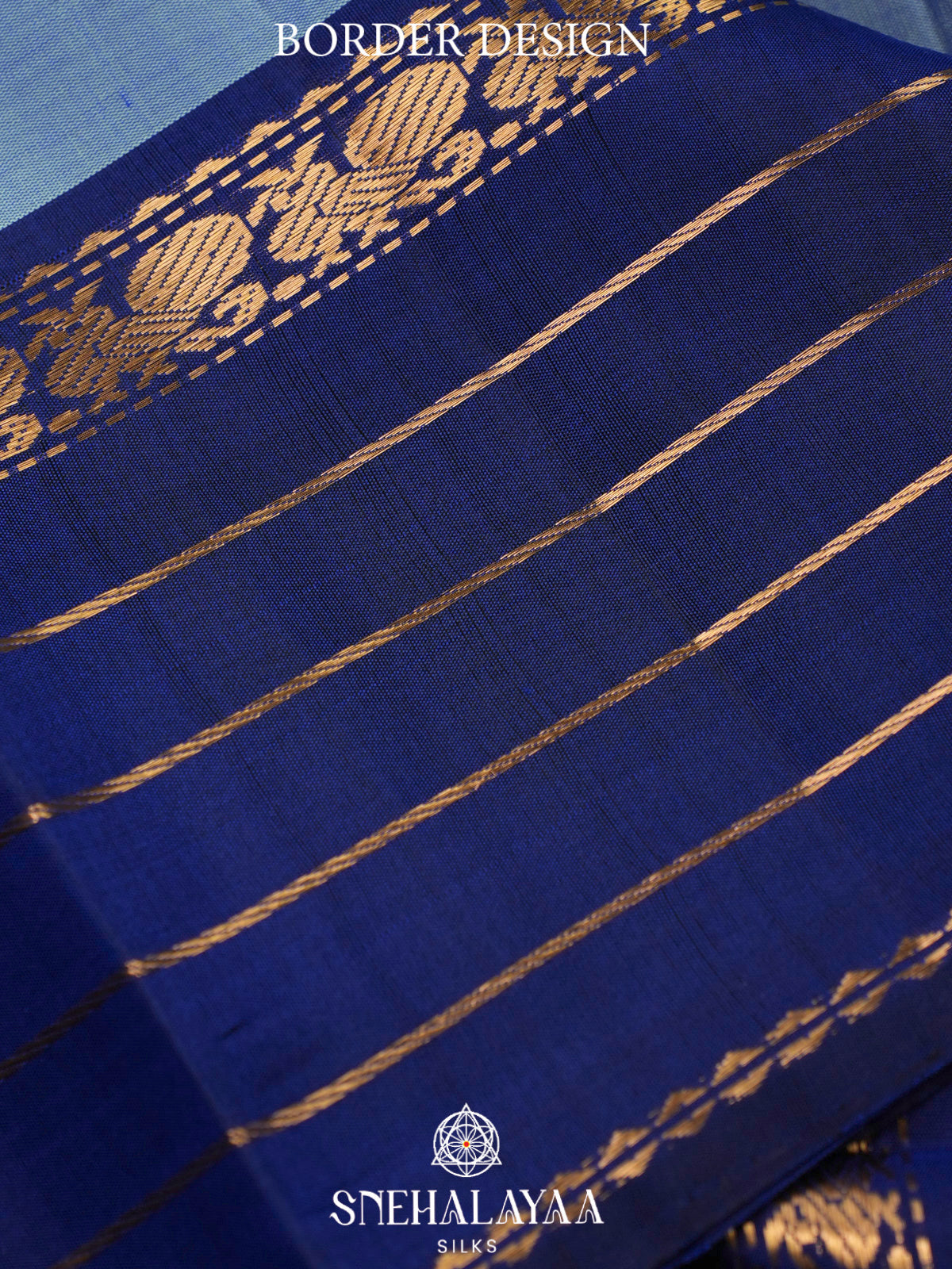 Aqua Blue Kanjivaram Silk Saree