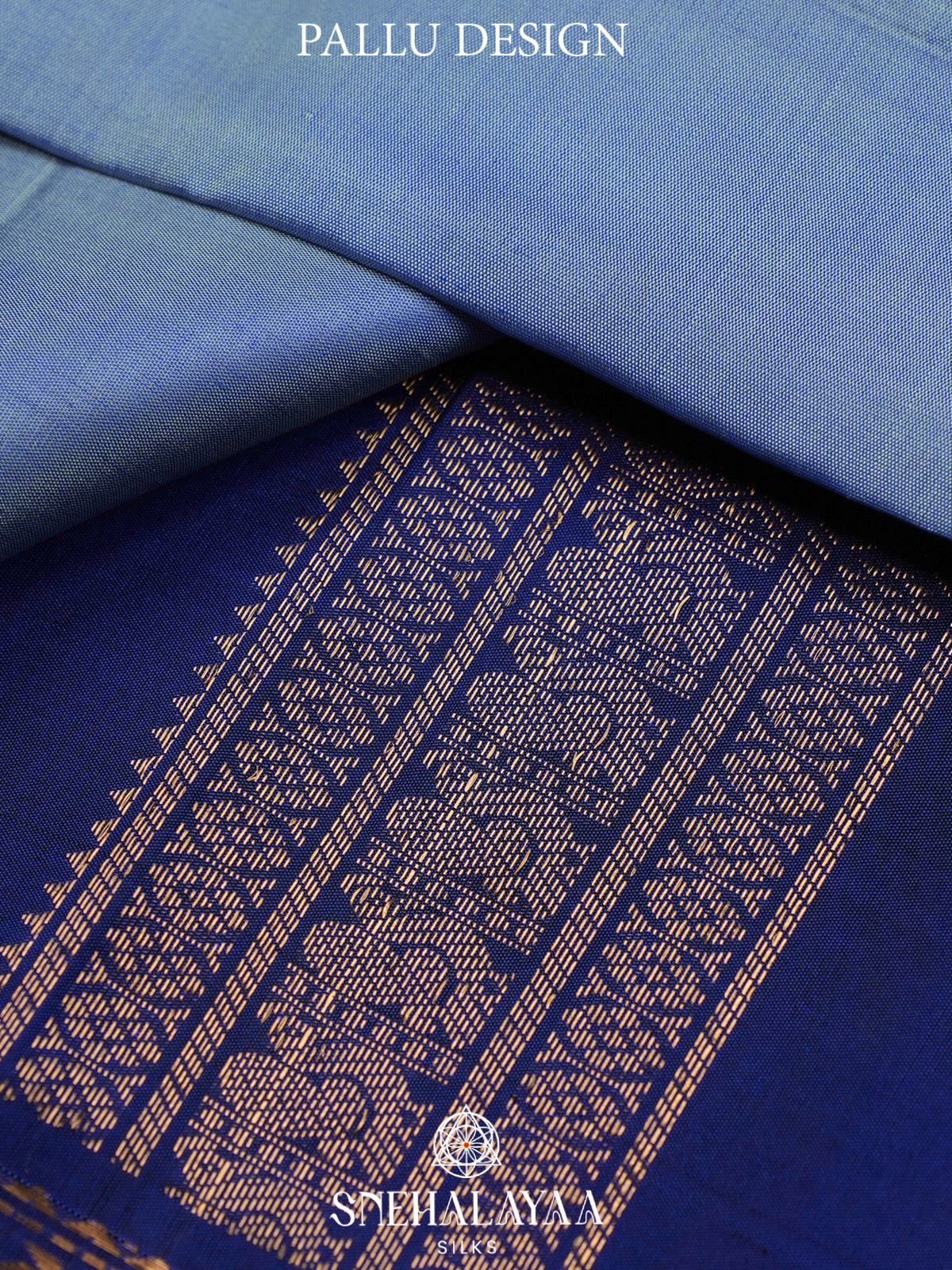Aqua Blue Kanjivaram Silk Saree