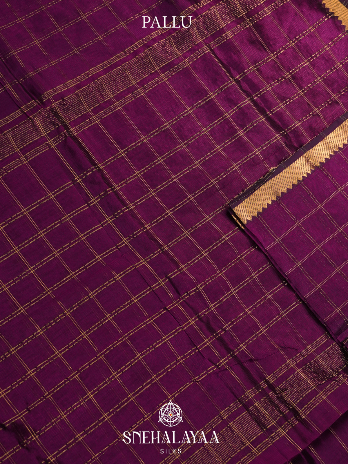 Purple Mangalagiri Silk Cotton Saree