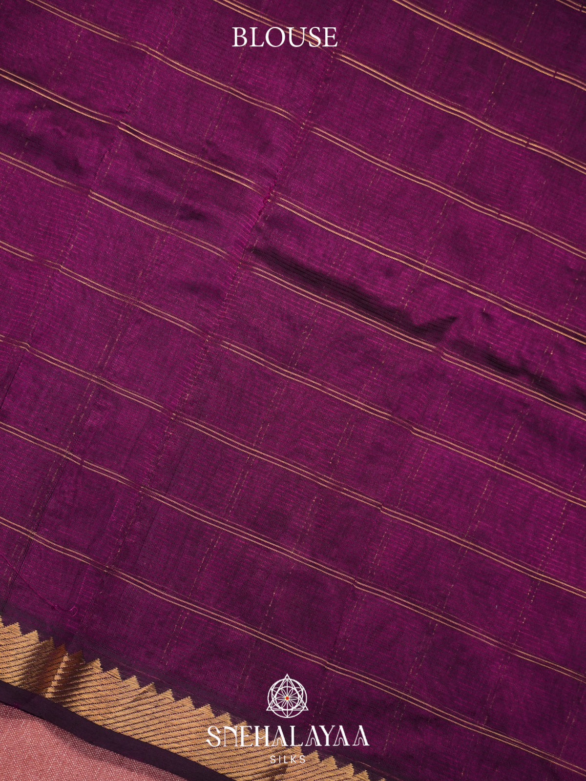 Purple Mangalagiri Silk Cotton Saree