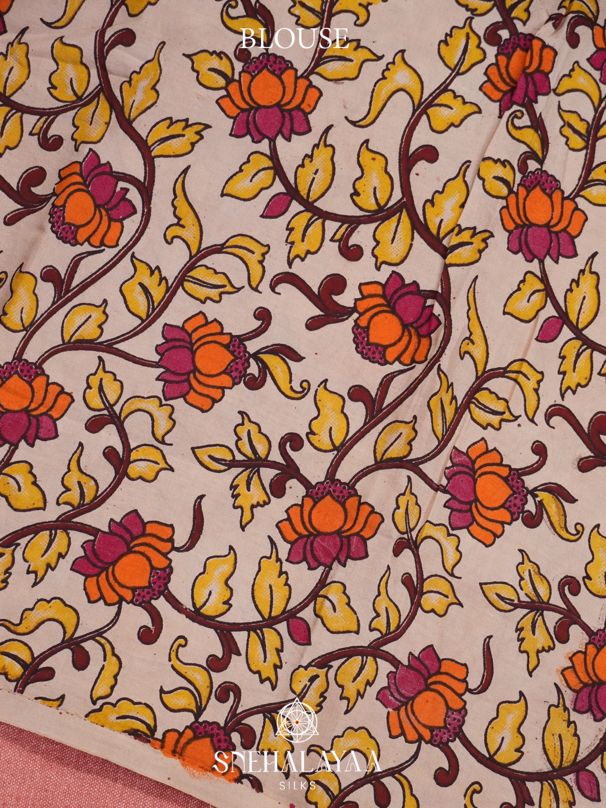Maroon Mangalagiri Silk Cotton Saree