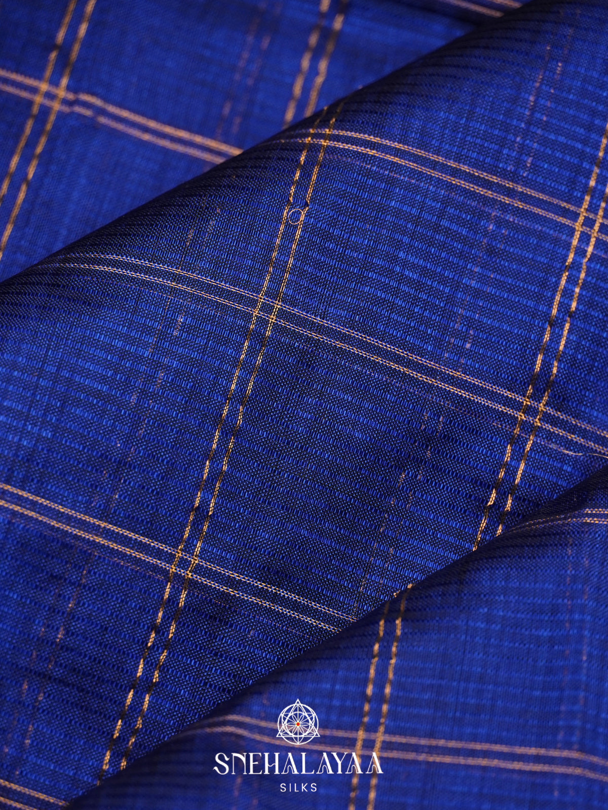 Blue Mangalagiri Silk Cotton Saree