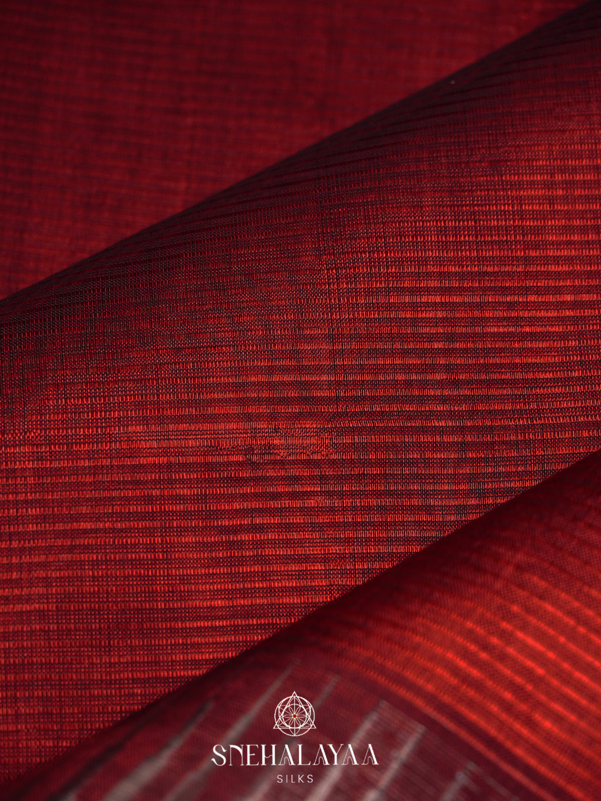 Maroon Mangalagiri Silk Cotton Saree