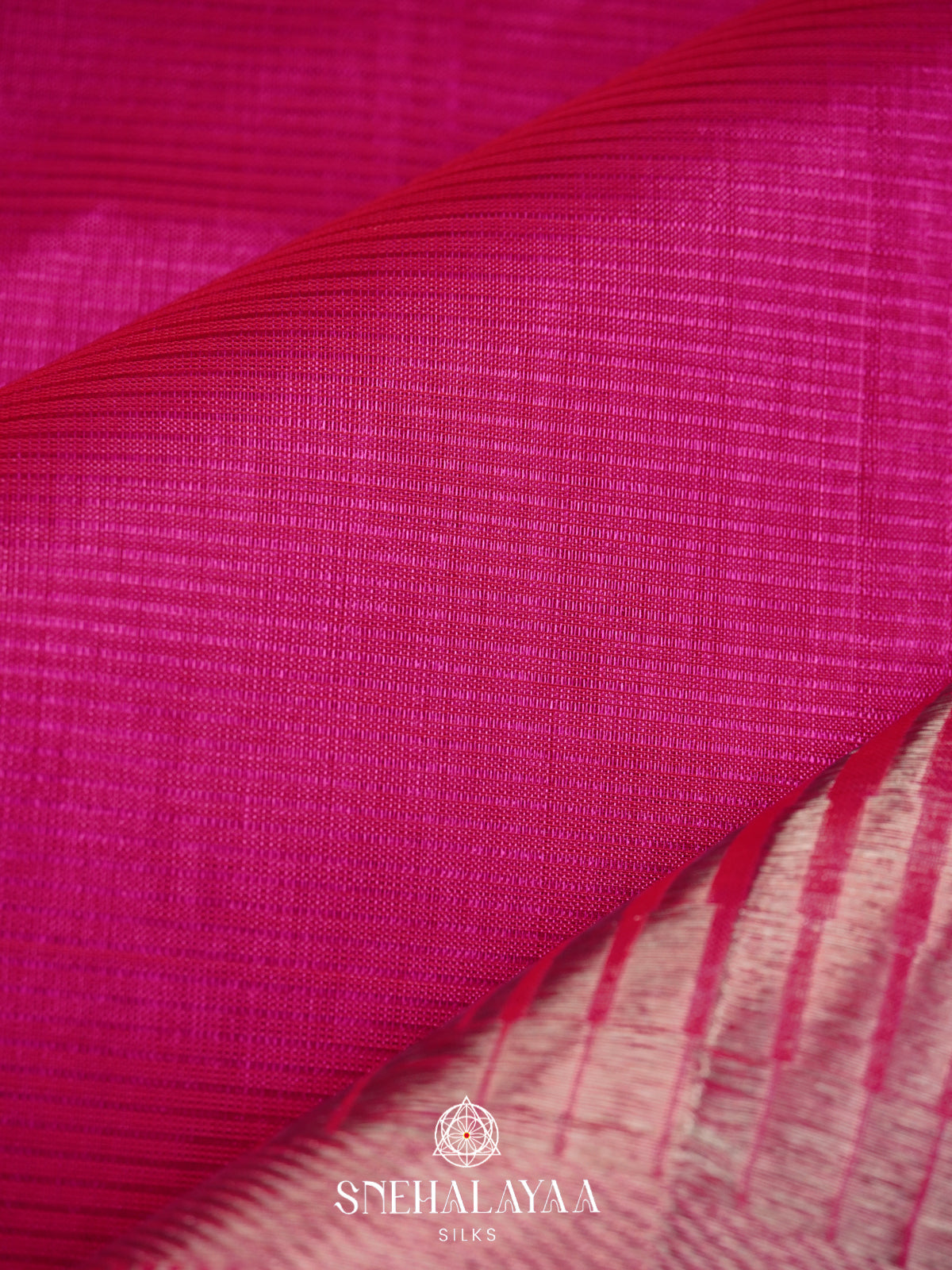 Pink Mangalagiri Silk Cotton Saree