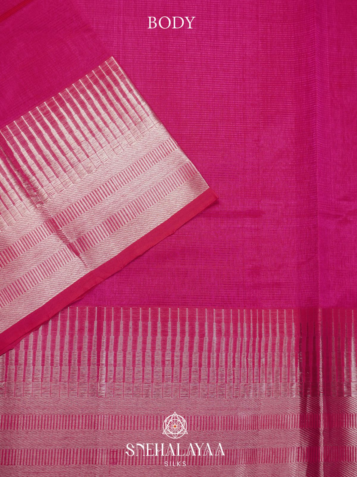 Pink Mangalagiri Silk Cotton Saree