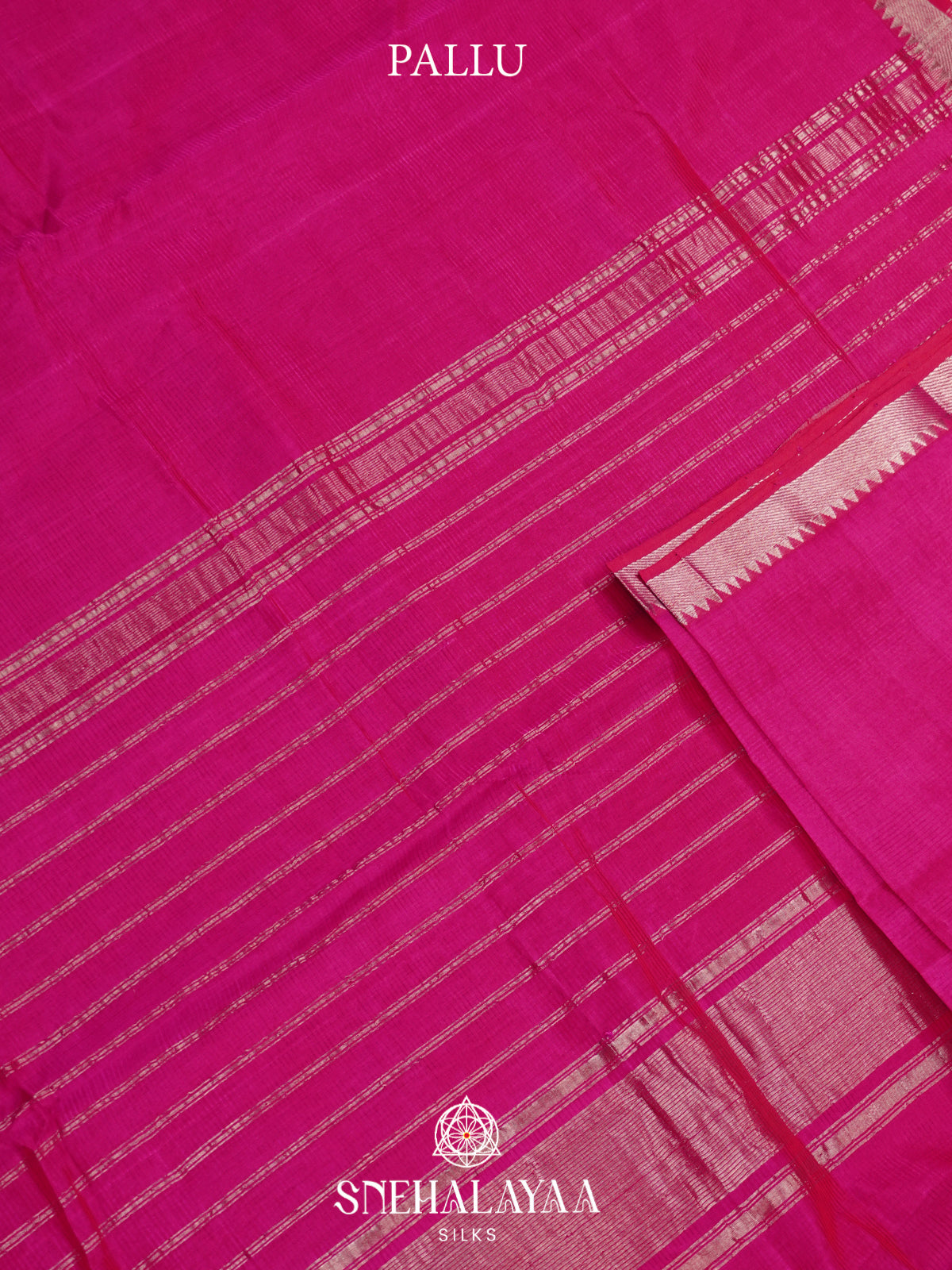Pink Mangalagiri Silk Cotton Saree