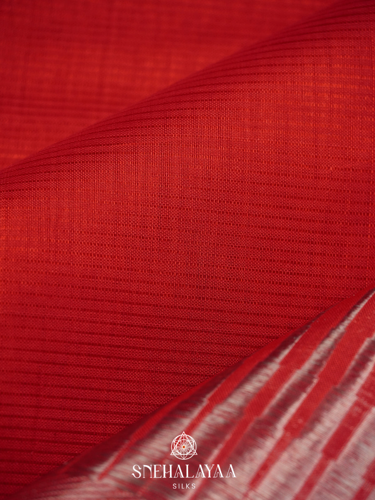Red Mangalagiri Silk Cotton Saree