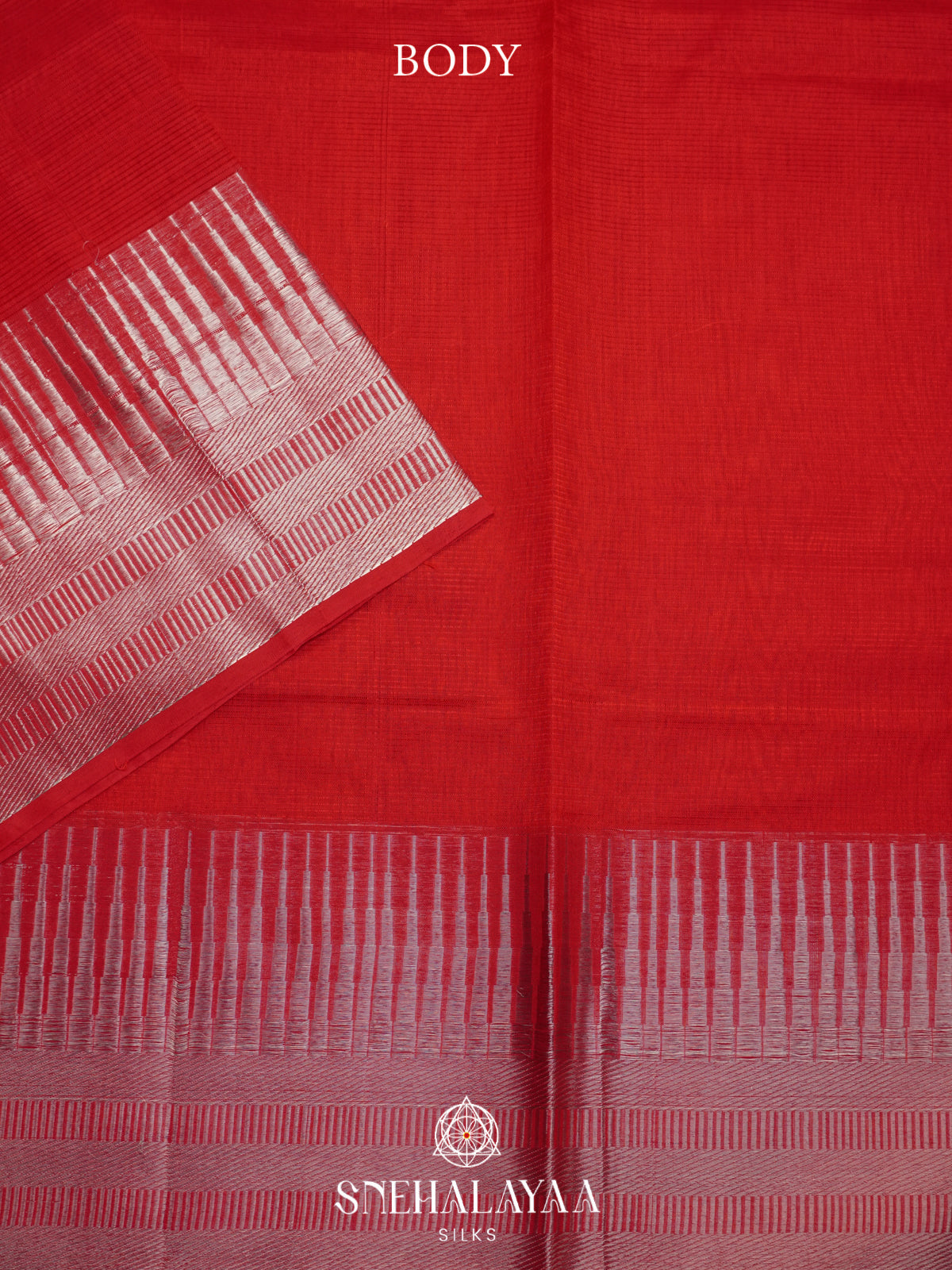 Red Mangalagiri Silk Cotton Saree