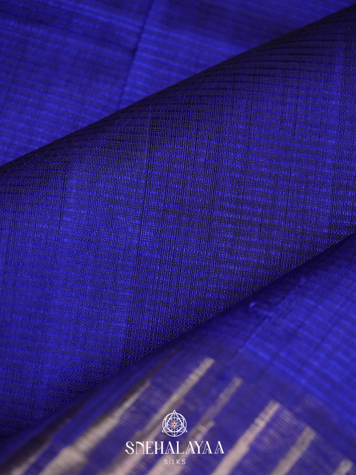 Royal Blue Mangalagiri Silk Cotton Saree