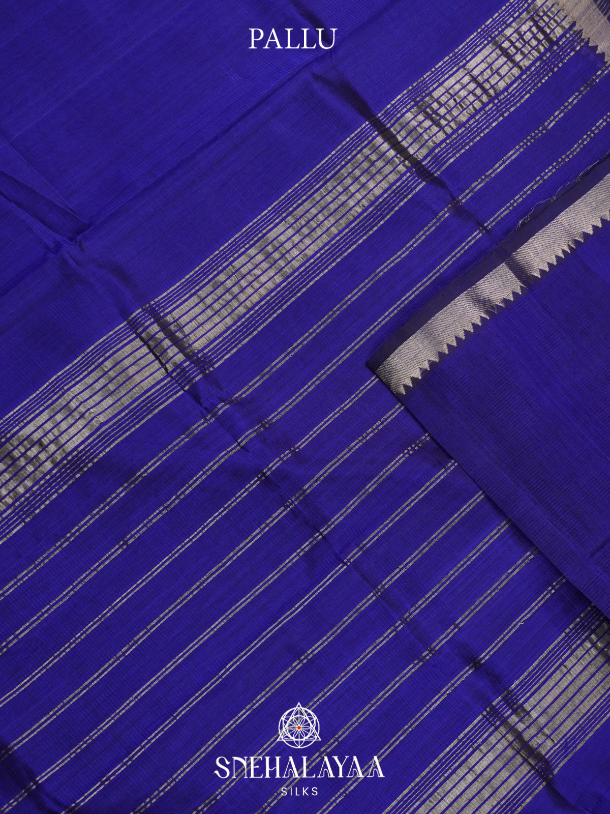 Royal Blue Mangalagiri Silk Cotton Saree