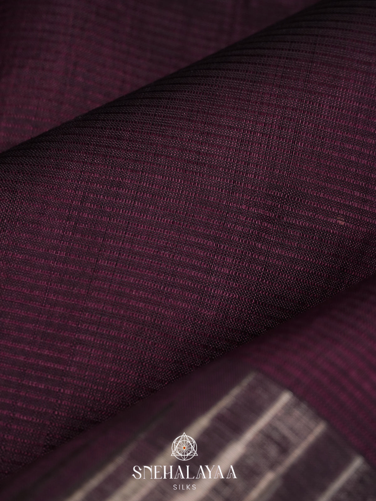 Plum Mangalagiri Silk Cotton Saree