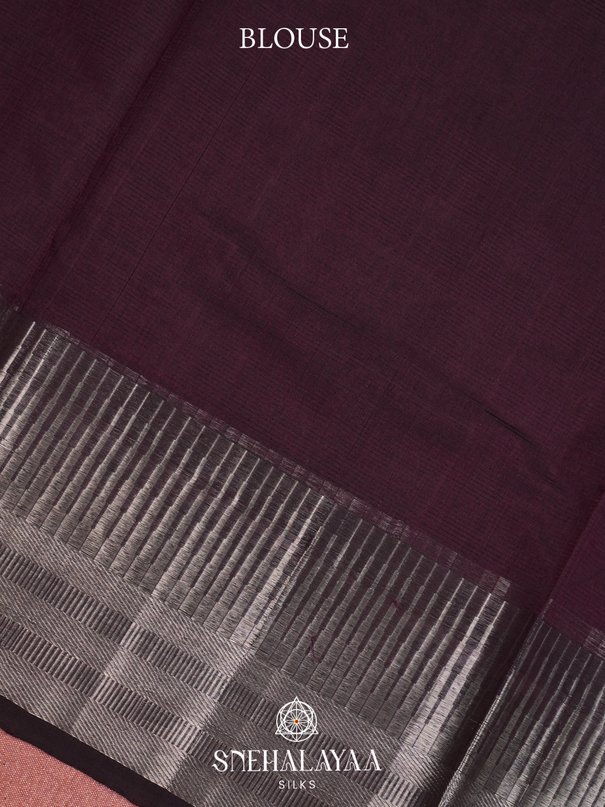 Plum Mangalagiri Silk Cotton Saree