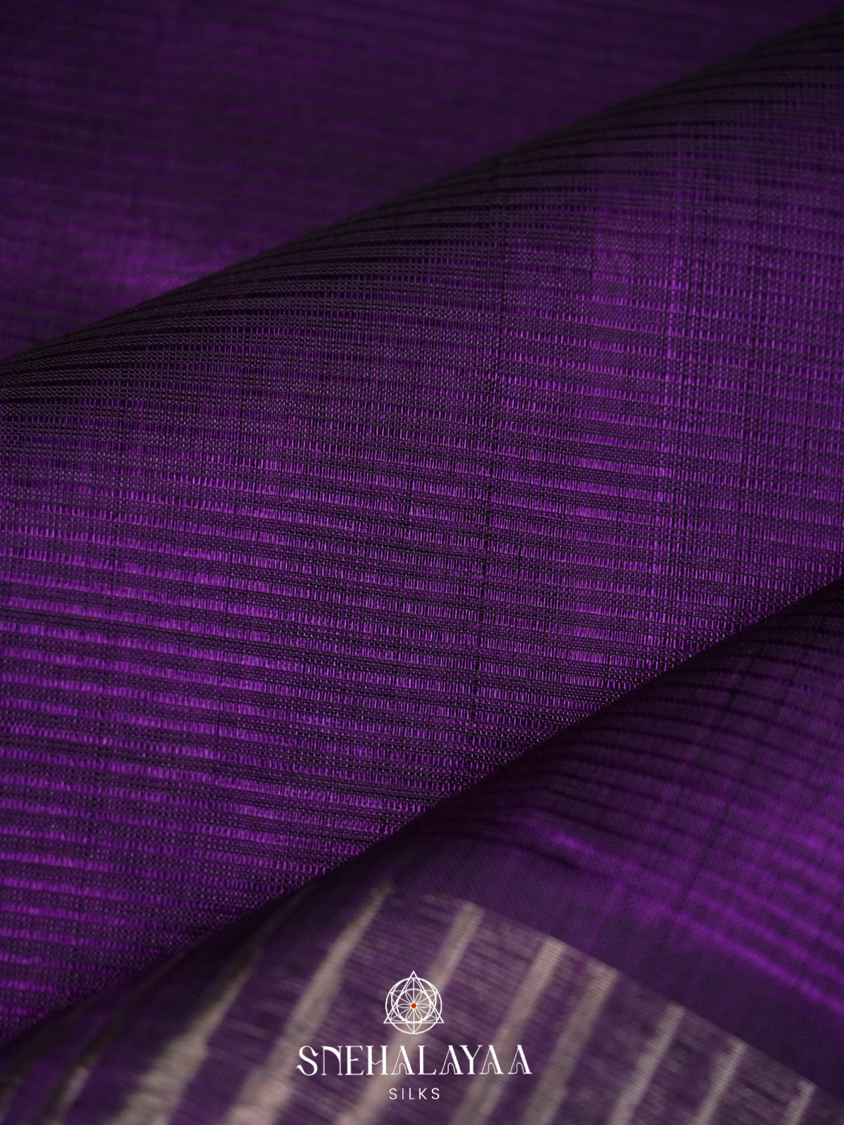 Purple Mangalagiri Silk Cotton Saree