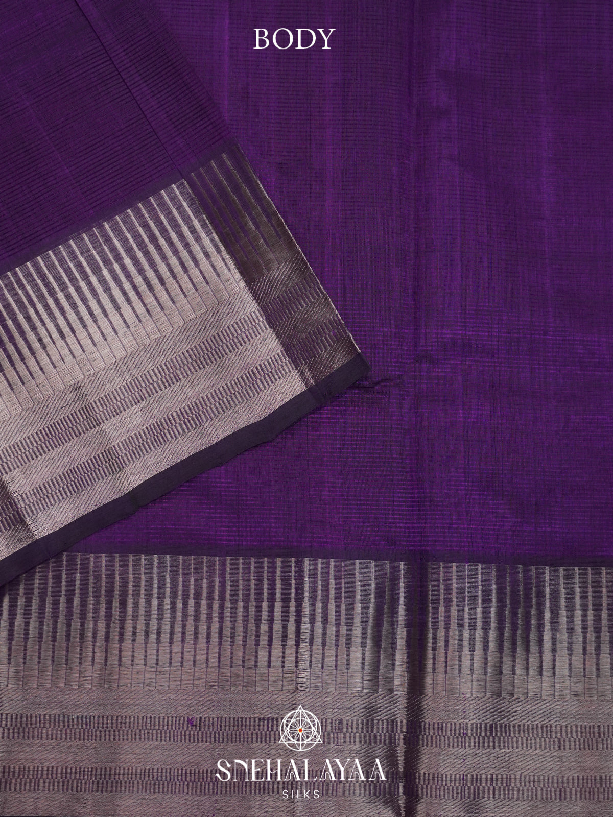 Purple Mangalagiri Silk Cotton Saree