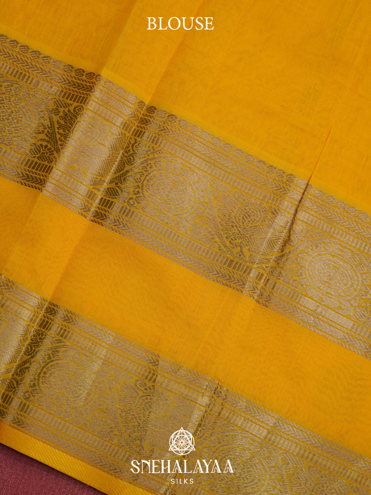 Yellow Mangalagiri Silk Cotton Saree