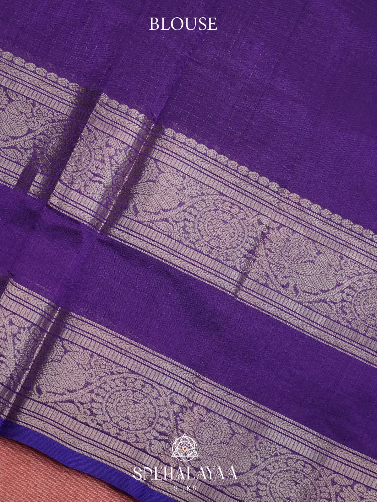 Royal Purple Mangalagiri Silk Cotton Saree