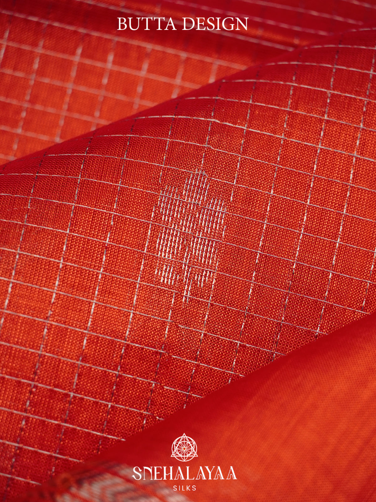 Burnt Orange Mangalagiri Silk Cotton Saree